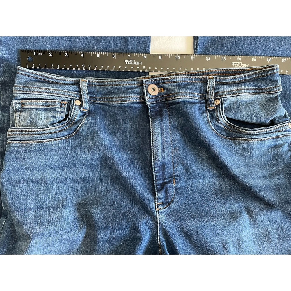 J.Jill Curvy High Rise Flare Jeans Size 14 Blue Stretch Denim Capsule Wardrobe - Picture 6 of 10